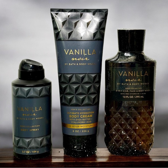 Bath & Body Works Other - Bath and Body Works Men’s Collection Vanilla Noir Body Care Gift Set NWT